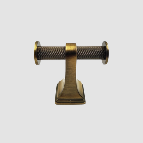 Knurled Antique Equal Double Hook