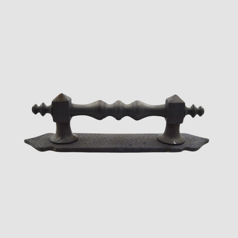 Rustic Spiral Fleur de Lys Door Handle
