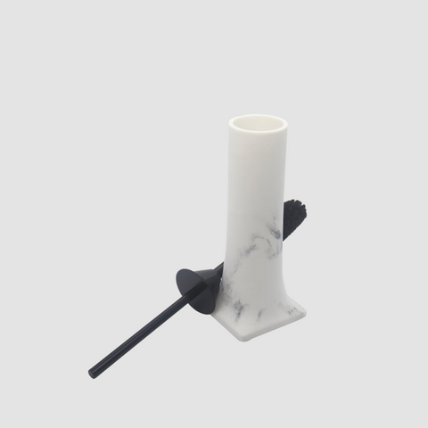 Marble Toilet Brush and Holder
