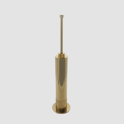 Knurled Antique Toilet Brush and Holder