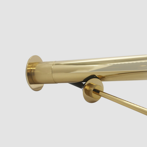 Knurled Antique Toilet Brush and Holder