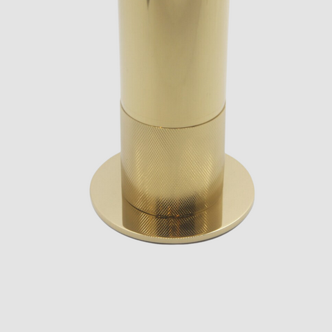 Knurled Antique Toilet Brush and Holder