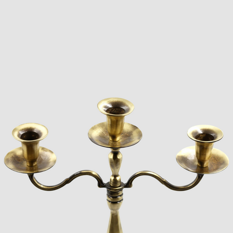 French Country 3 Armed Candle Stick