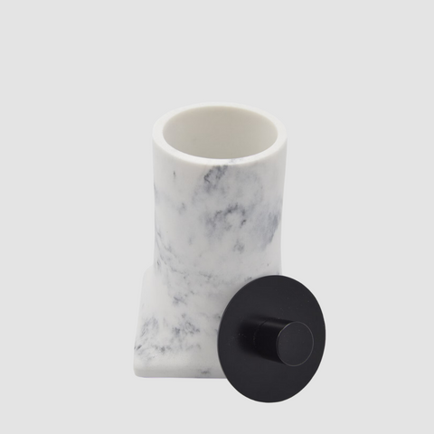 Marble Cotton Swab Holder
