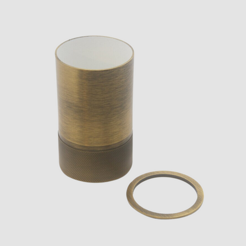 Knurled Antique Toothbrush Holder