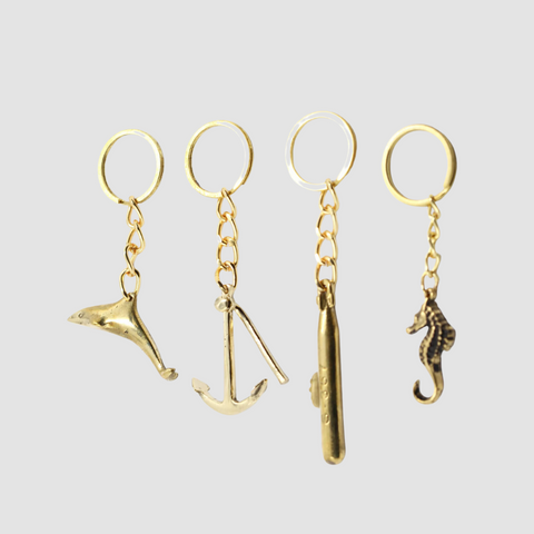 Coastal Nautical Key Chain Set