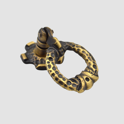 Heavy Hammered Ring Pull Handle